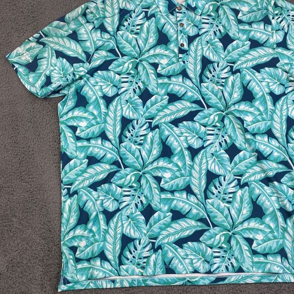 Kenny Flowers Tropical Floral Polo Short Sleeve Active Shirt Men’s Size XXL 2XL - Picture 2 of 11